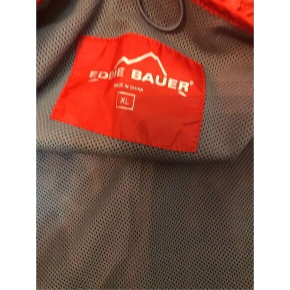 Eddie Bauer Jacket Mens Windbreaker Full Zip Hooded Lightweight Vented - Picture 10 of 15
